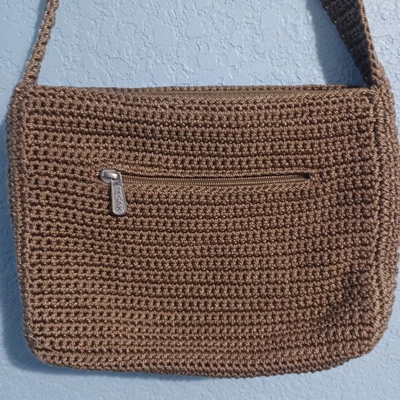 The SAK Classic Brown Crochet Shoulder Bag - Picture 3 of 5